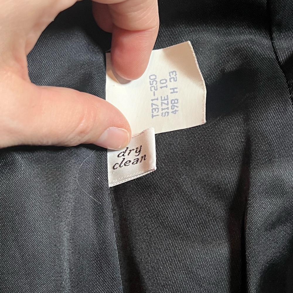 Pendleton Black Tailored Blazer Jacket Size 10 | … - image 5